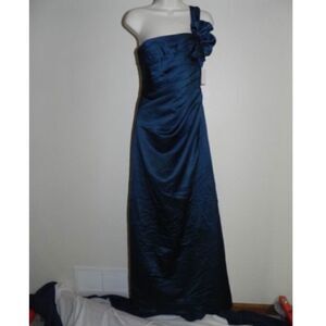 Davids Bridal Dress Size 2 Peacock Bridesmaid NWT